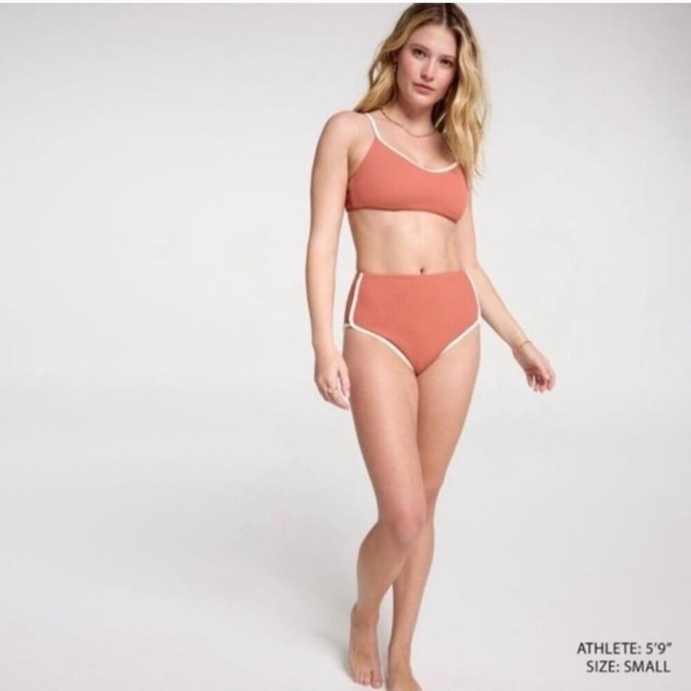 Calia Strppy Open BK Top warm Terracotta bikini top size XXL MSRP $58